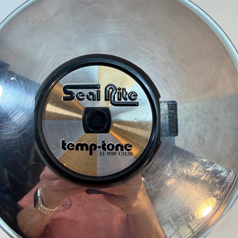Seal-Rite 7 1/2" Saucepan T304 Stainless Steel Temp-Tone Lid USA 5 Ply Vented - Picture 4 of 10